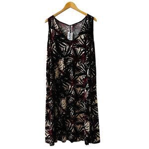 Julian Taylor Multicolored Printed Sleeveless Dress Size 24W NWT